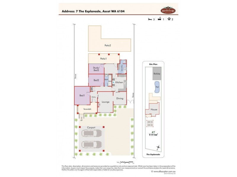 7 The Esplanade, Ascot WA 6104 Floorplan