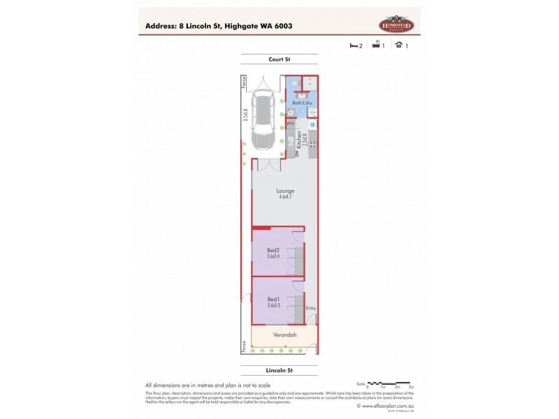 8 Lincoln Street, Highgate WA 6003 Floorplan