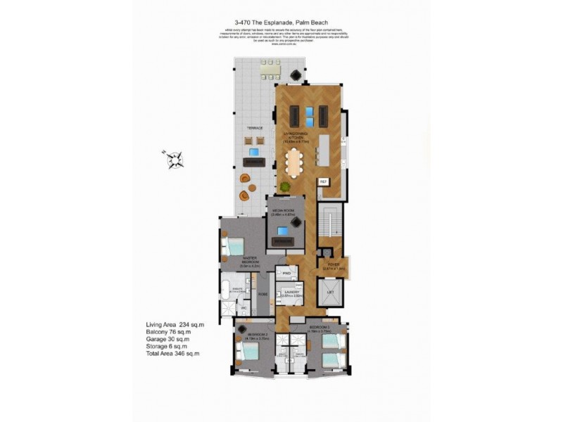3/470 The Esplande, Palm Beach QLD 4221 Floorplan