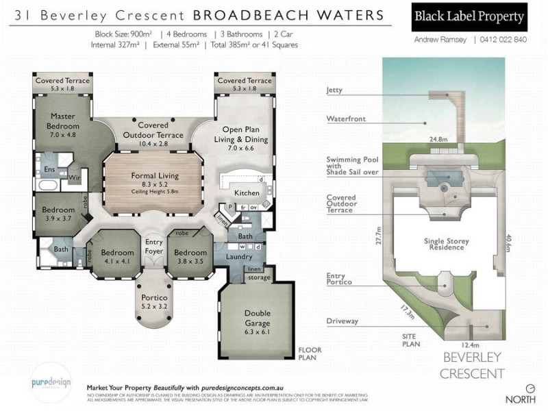 31 Beverley Crescent, Broadbeach Waters QLD 4218 Floorplan