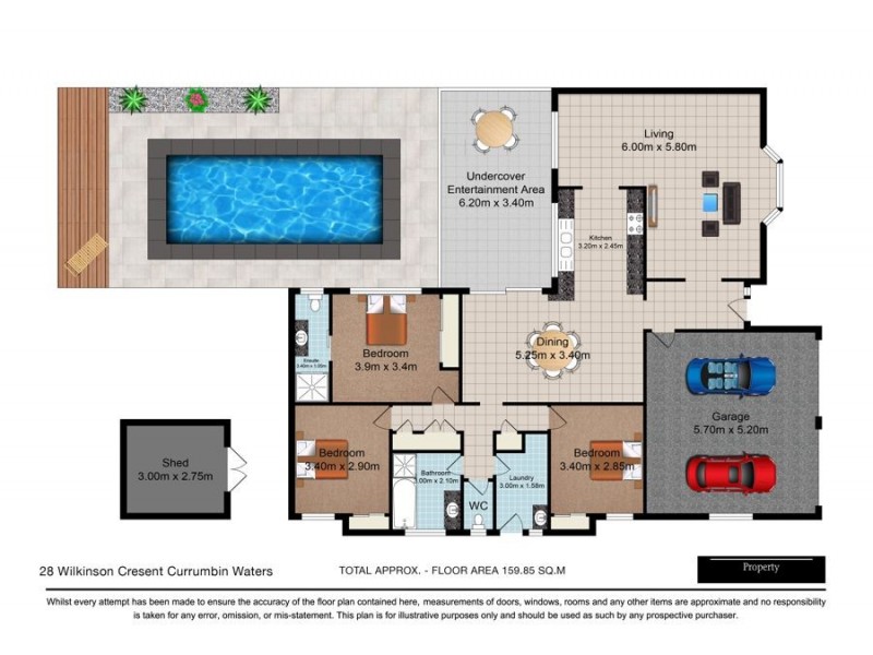 28 Wilkinson Crescent, Currumbin Waters QLD 4223 Floorplan