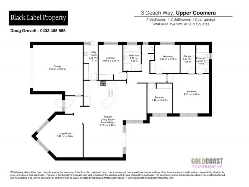 3 Coach Way, Upper Coomera QLD 4209 Floorplan