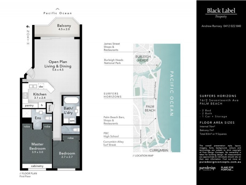 16/2 Seventeenth Avenue, Palm Beach QLD 4221 Floorplan