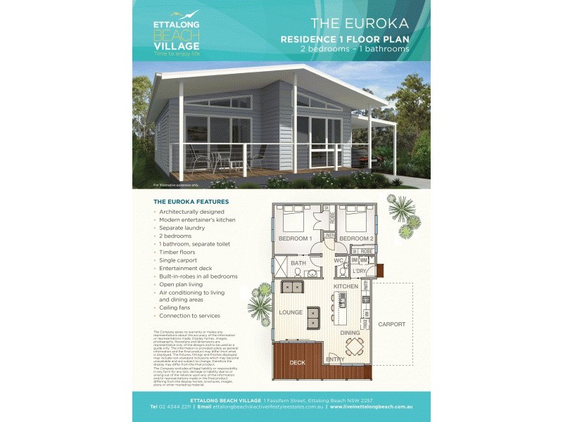 Residence 1 / 1 Fassifern Street, Ettalong Beach NSW 2257 Floorplan