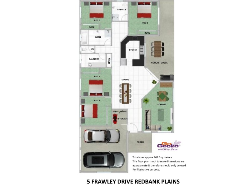 5 Frawley Drive, Redbank Plains QLD 4301 Floorplan