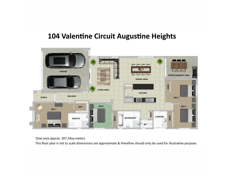 104 Valentine Circuit, Augustine Heights QLD 4300 Floorplan