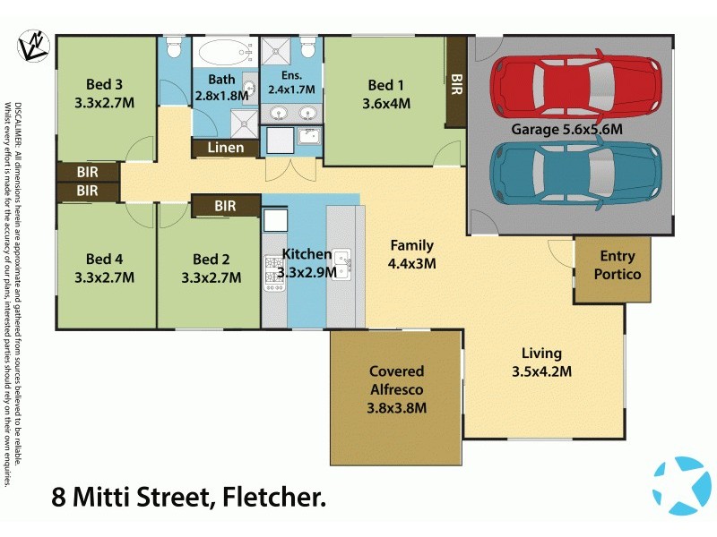 8 Mitti Street, Fletcher NSW 2287 Floorplan