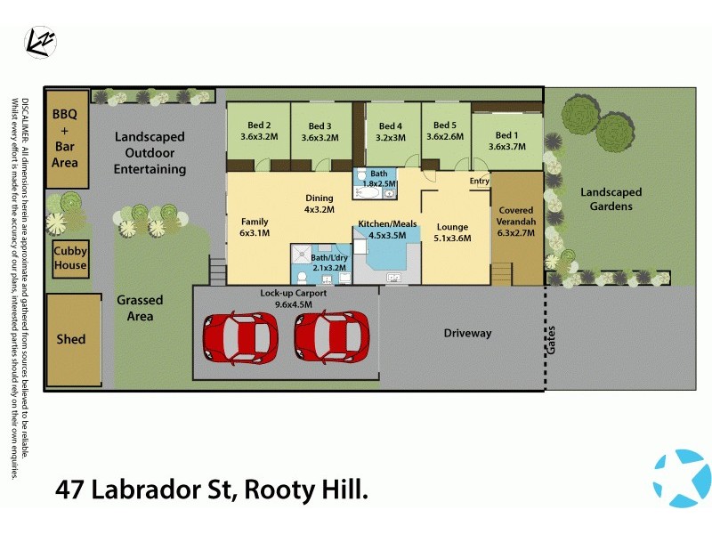 47 Labrador Street, Rooty Hill NSW 2766 Floorplan