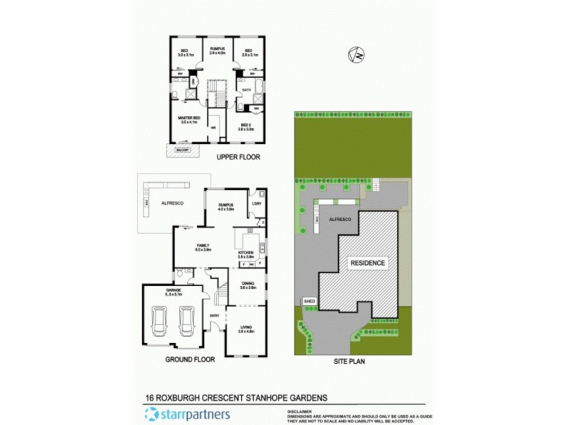 16 Roxburgh Crescent, Stanhope Gardens NSW 2768 Floorplan