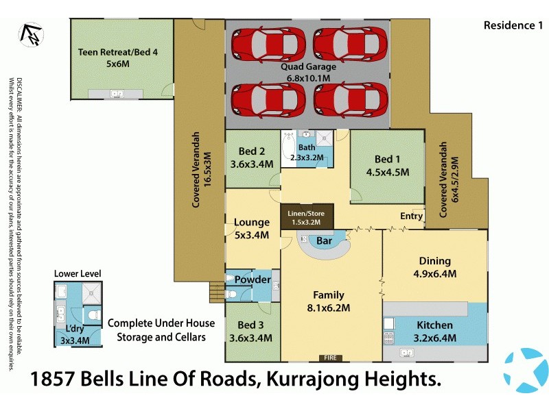 1857 Bells Line of Road, Kurrajong Heights NSW 2758 Floorplan