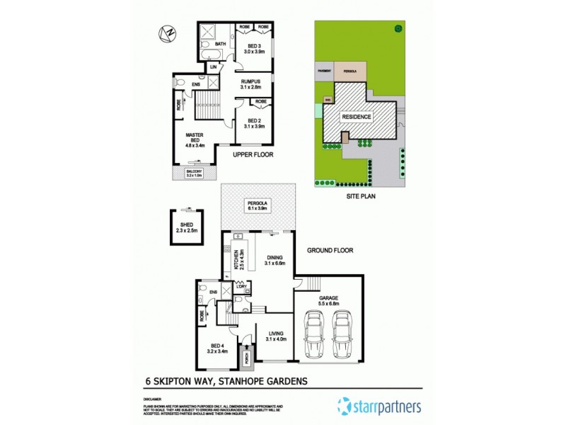 6 Skipton Way, Stanhope Gardens NSW 2768 Floorplan