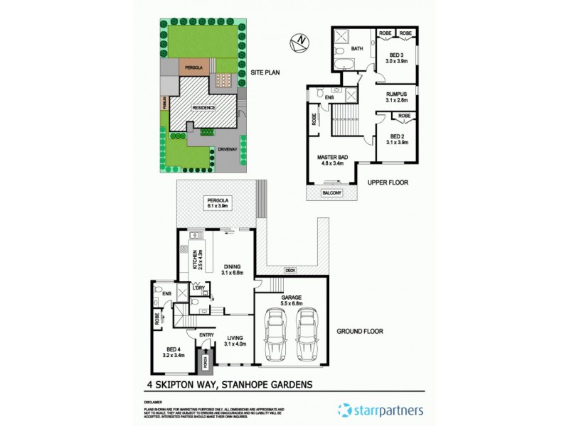 4 Skipton Way, Stanhope Gardens NSW 2768 Floorplan