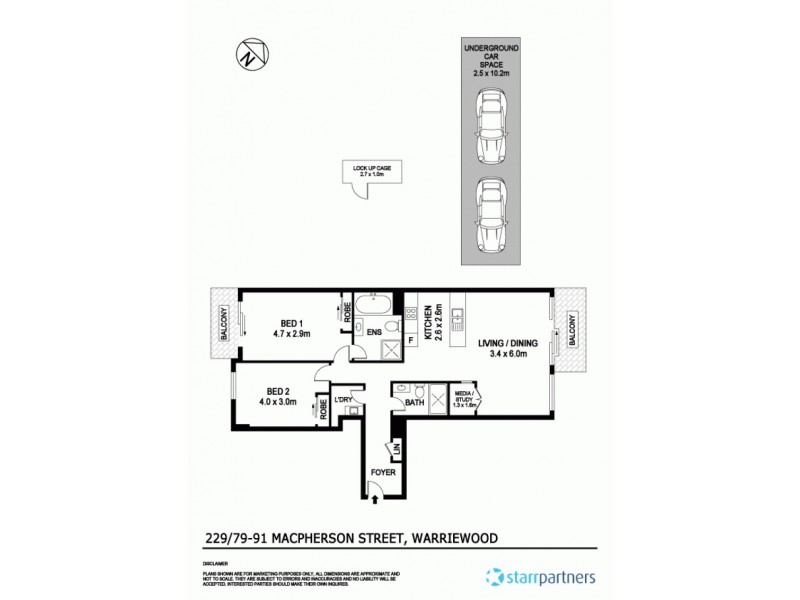 229/79-91 Macpherson St, Warriewood NSW 2102 Floorplan