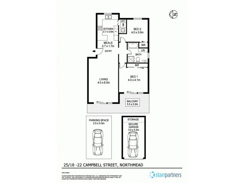 25/18-22 Campbell Street, Northmead NSW 2152 Floorplan