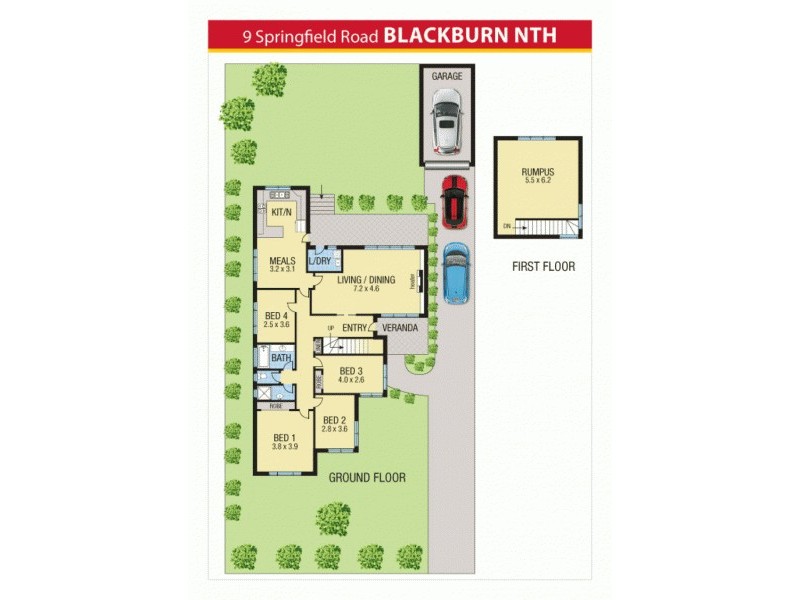 9 Springfield Road, Blackburn North VIC 3130 Floorplan