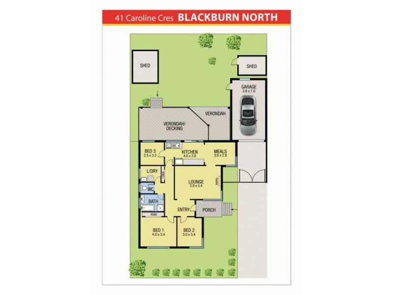41 Caroline Crescent, Blackburn North VIC 3130 Floorplan