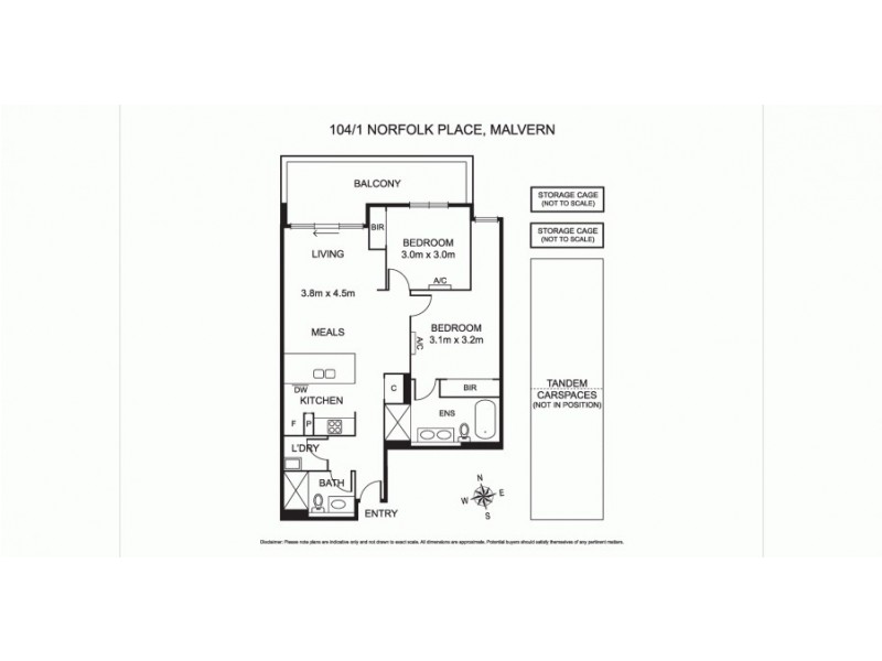 104/1 Norfolk Place, Malvern VIC 3144 Floorplan