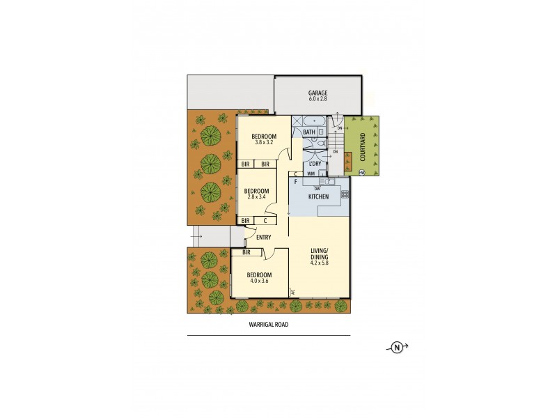 2/210 Warrigal Road, Camberwell VIC 3124 Floorplan
