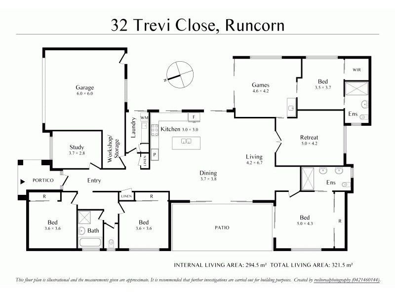 32 Trevi Close, Eight Mile Plains QLD 4113 Floorplan