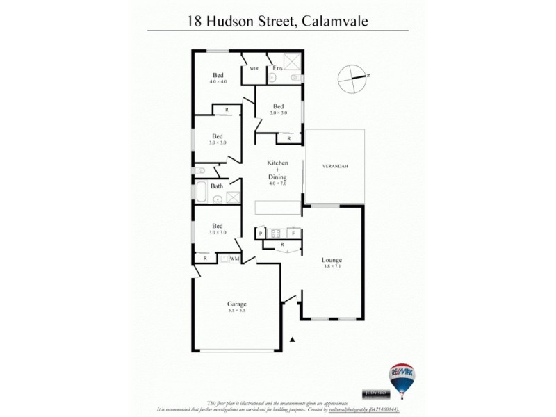 18 Hudson st, Calamvale QLD 4116 Floorplan