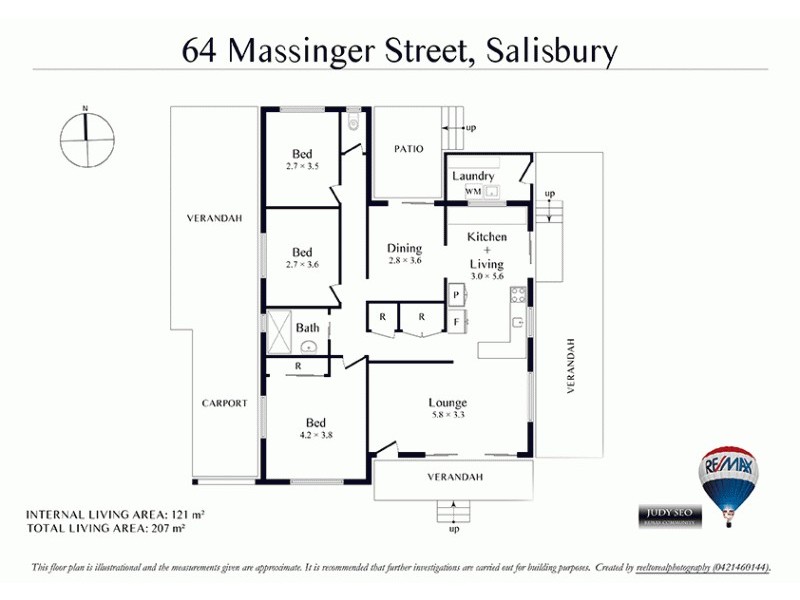 64 Massinger st, Salisbury QLD 4107 Floorplan