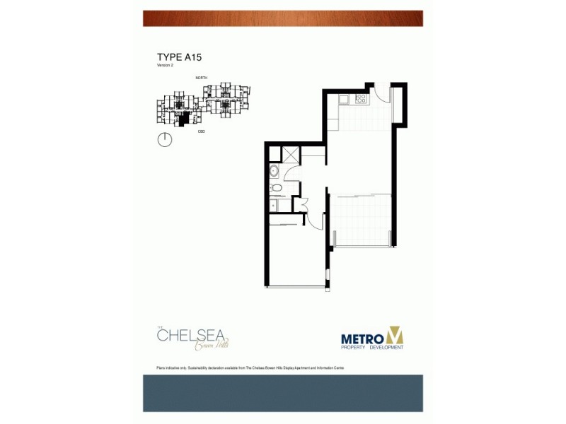 2074/16 Hamilton Pl, Bowen Hills QLD 4006 Floorplan