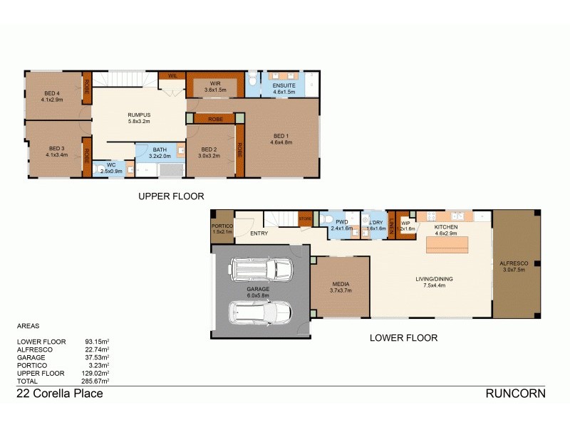22 Corella place, Runcorn QLD 4113 Floorplan
