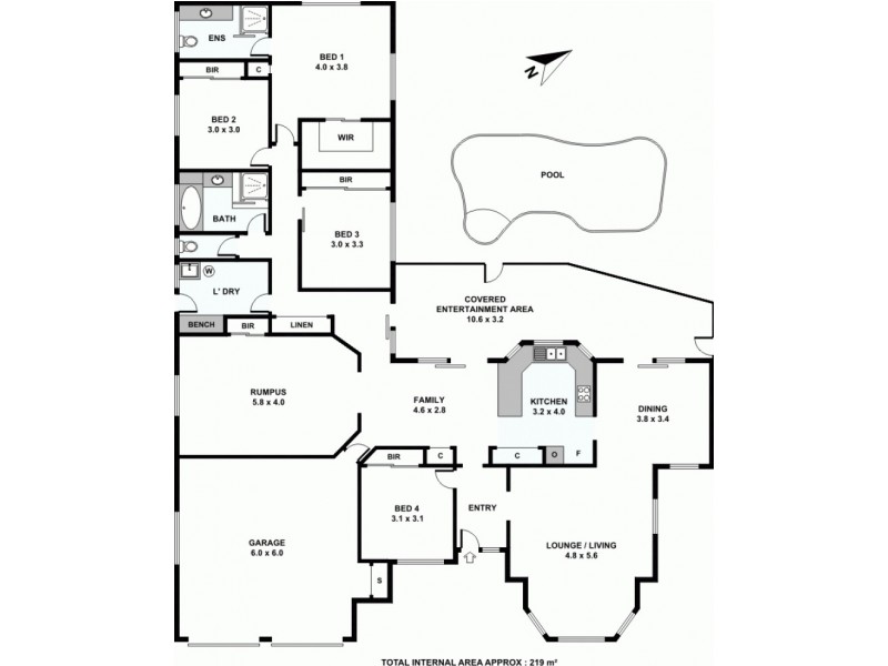 4 Huntington Court, Calamvale QLD 4116 Floorplan