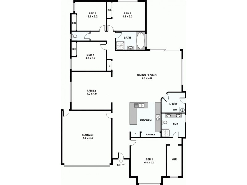 Cobbin circuit, Redbank Plains QLD 4301 Floorplan