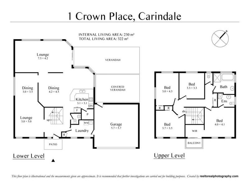 1 Crown Pl, Carindale QLD 4152 Floorplan