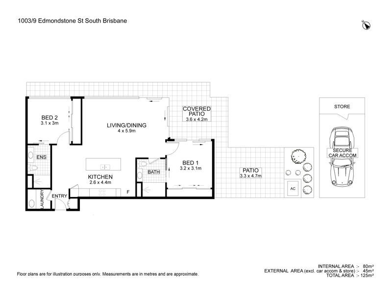 South Brisbane QLD 4101 Floorplan