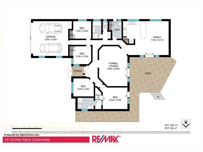 16 Orchid Place, Calamvale QLD 4116 Floorplan