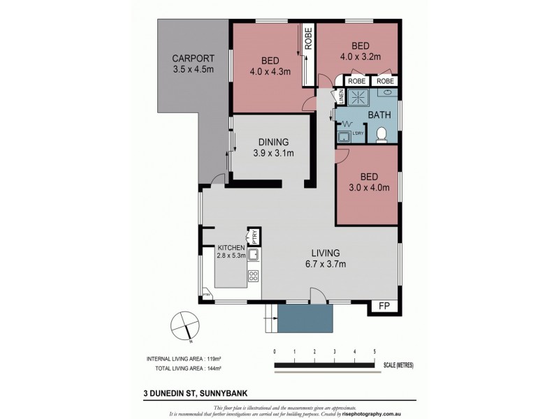 3 Dunedin Street, Sunnybank QLD 4109 Floorplan