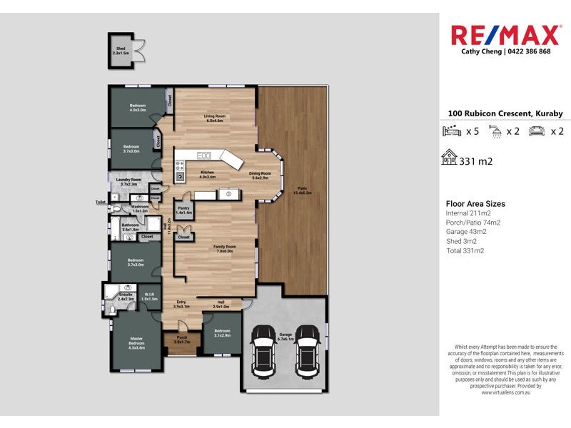 100 Rubicon Cresent, Kuraby QLD 4112 Floorplan