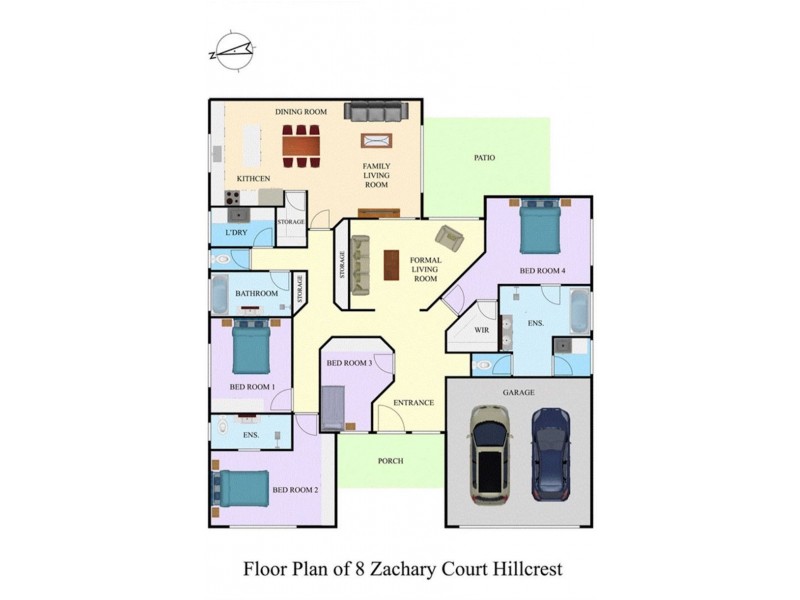 8 Zachary Court, Hillcrest QLD 4118 Floorplan