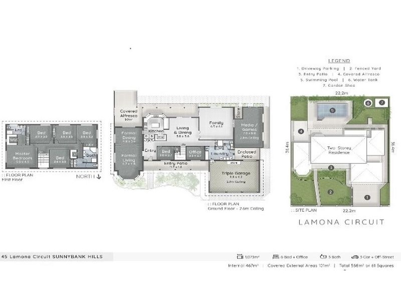 45 Lamona Circuit, Sunnybank Hills QLD 4109 Floorplan