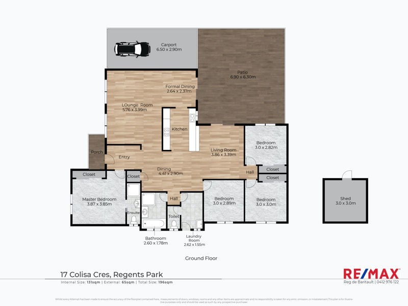 17 Colisa Crescent, Regents Park QLD 4118 Floorplan