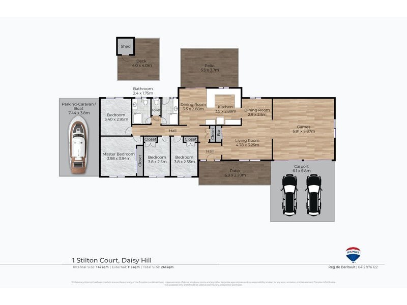 1 Stilton Court, Daisy Hill QLD 4127 Floorplan