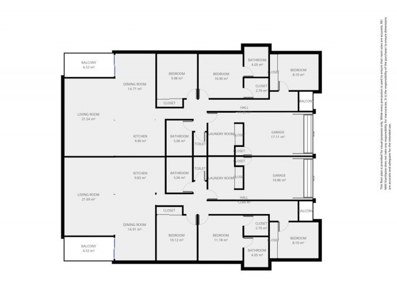 Units 1 & 2 /11 Dysart Street, Rothwell QLD 4022 Floorplan