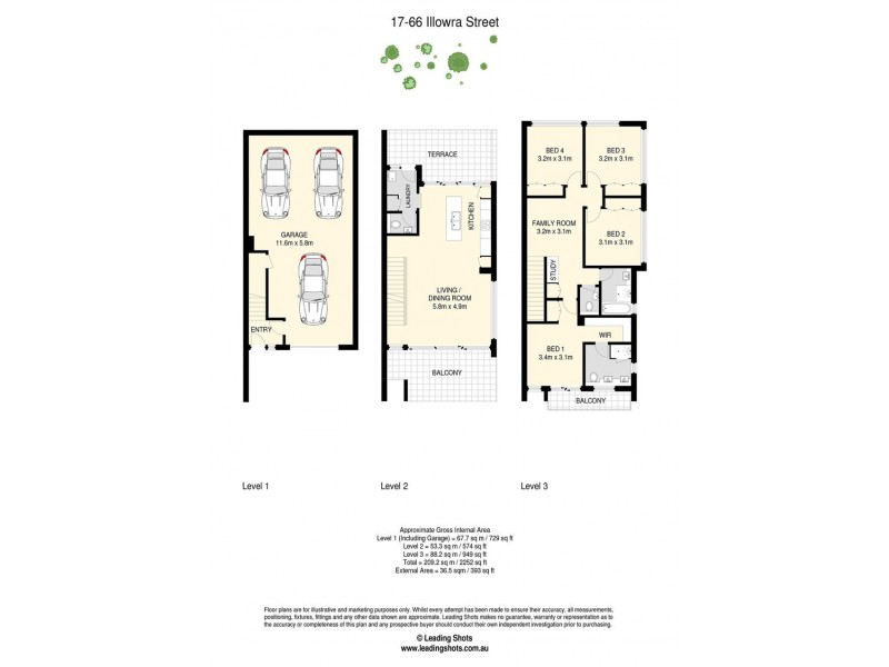 17/66 Illowra Street, The Gap QLD 4061 Floorplan