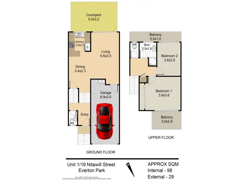 1/19 Nitawill Street, Everton Park QLD 4053 Floorplan