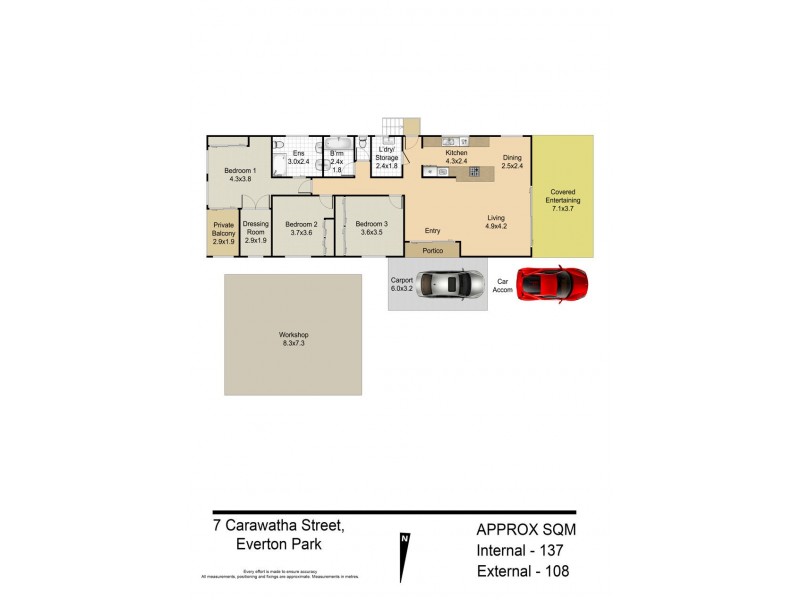 7 Carawatha Street, Everton Park QLD 4053 Floorplan