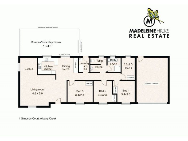 1 Simpson Court, Albany Creek QLD 4035 Floorplan
