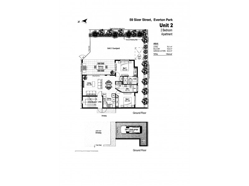 2/59 Sizer St, Everton Park QLD 4053 Floorplan