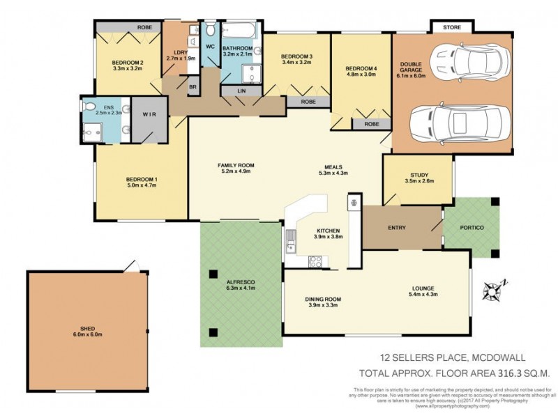 12 Sellers Place, Mcdowall QLD 4053 Floorplan