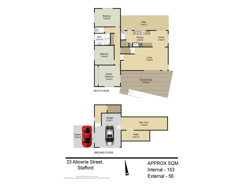 33 Allowrie Street, Stafford QLD 4053 Floorplan