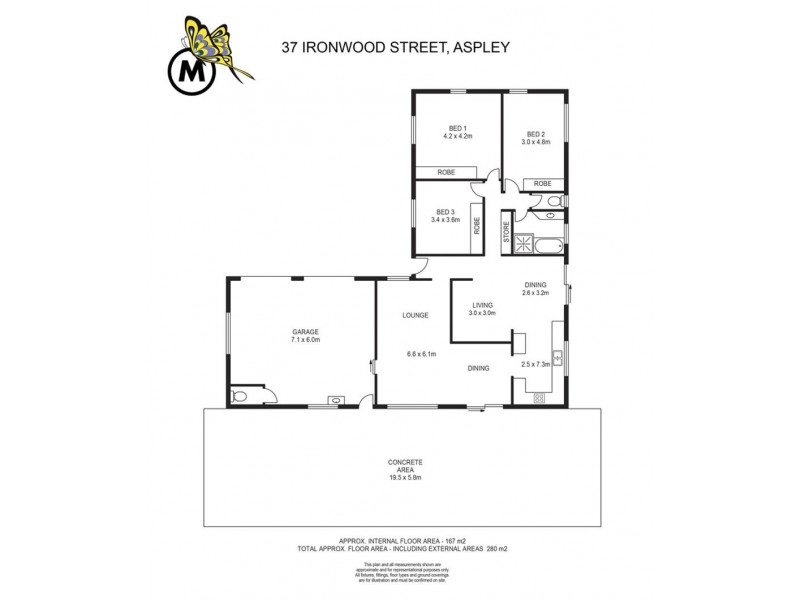37 Ironwood St, Aspley QLD 4034 Floorplan