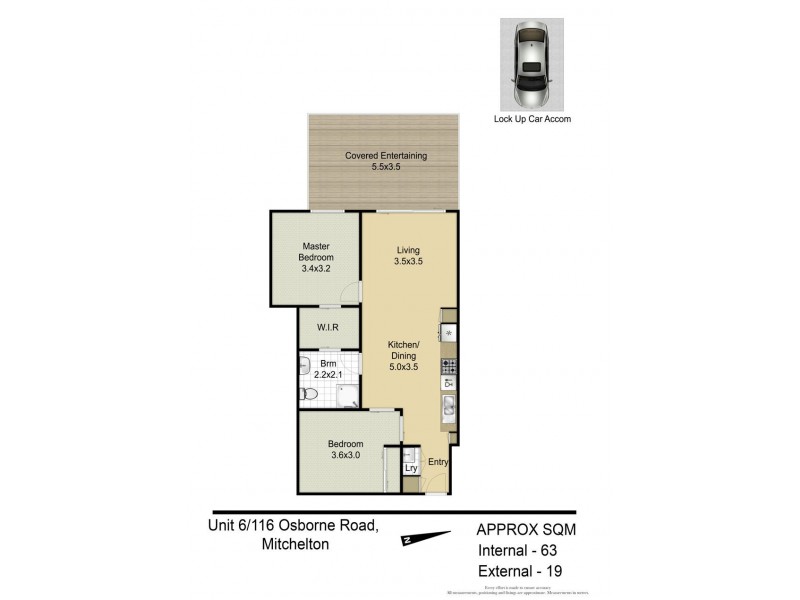 6/116 Osborne Road, Mitchelton QLD 4053 Floorplan