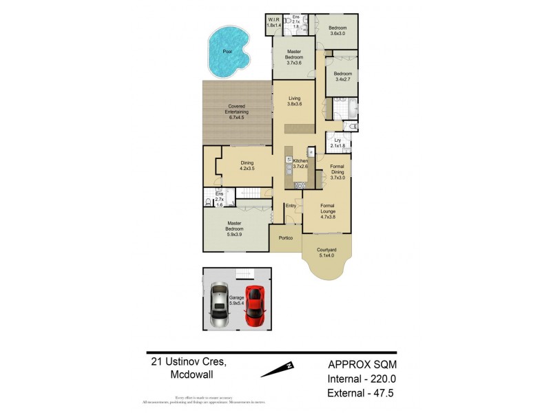 21 Ustinov Crescent, Mcdowall QLD 4053 Floorplan