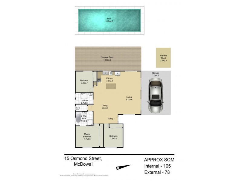 15 Osmond Street, Mcdowall QLD 4053 Floorplan